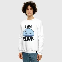 Мужской свитшот хлопок I am slime, Я слизь - фото 2