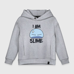 Детское худи Oversize хлопок I am slime, Я слизь