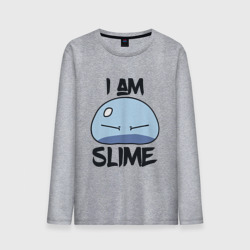 Мужской лонгслив хлопок I am slime, Я слизь