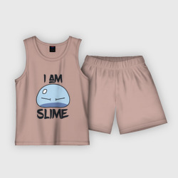 Детская пижама с шортами хлопок I am slime, Я слизь