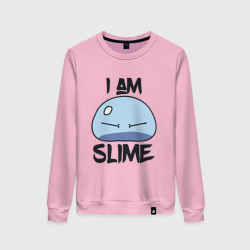 Женский свитшот хлопок I am slime, Я слизь