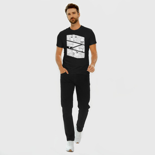 Мужская футболка хлопок Slim Майки, Манджиро Сано, цвет черный - фото 5