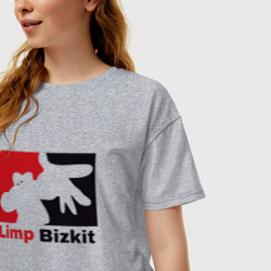 Женская футболка хлопок Oversize Limp Bizkit - фото 2
