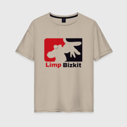 Женская футболка хлопок Oversize Limp Bizkit