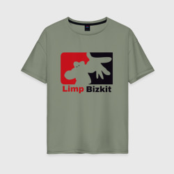 Женская футболка хлопок Oversize Limp Bizkit