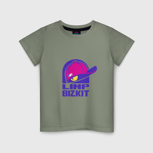 Детская футболка хлопок Кепка LB, цвет авокадо