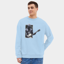 Мужской свитшот oversize без начеса хлопок Уэс - фото 2