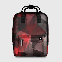 Женский рюкзак 3D Серо-красная абстракция