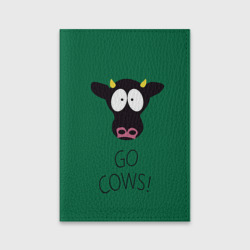 Обложка для паспорта матовая кожа Go Cows