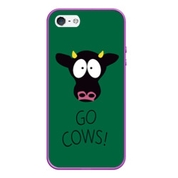 Чехол для iPhone 5/5S матовый Go Cows