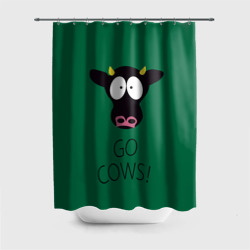 Штора 3D для ванной Go Cows