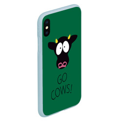 Чехол для iPhone XS Max матовый Go Cows - фото 2