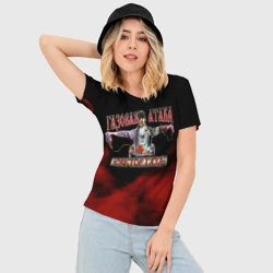 Женская футболка 3D Slim Газовая Атака Сектор Газа - фото 2