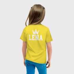 Детская футболка хлопок Лена Корона на спине - фото 2