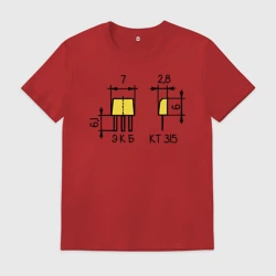 Мужская футболка хлопок Компоненты КТ315