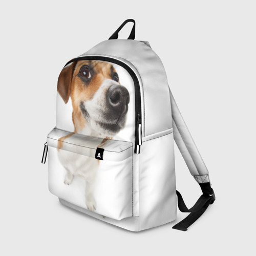 Рюкзак с принтом Собака, вид спереди №1