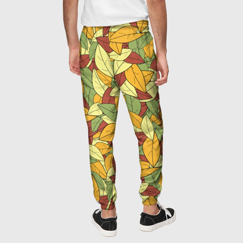 Мужские брюки 3D Яркие осенние листья, цвет 3D печать - фото 5