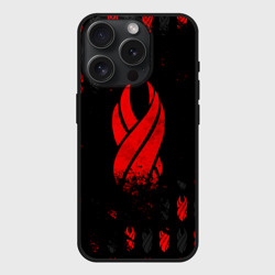 Чехол силиконовый для Apple iPhone 15 Pro матовый Dead space обелиск
