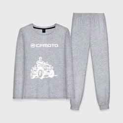 Женская пижама с лонгсливом хлопок CFmoto СФ мото квадроцикл