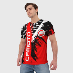 Мужская футболка 3D CFmoto СФ мото red style - фото 2