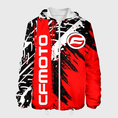 Мужская куртка 3D CFmoto СФ мото red style