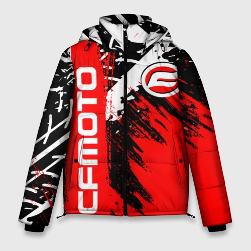 Мужская зимняя куртка 3D CFmoto СФ мото red style