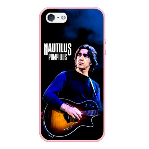 Чехол для iPhone 5/5S матовый Вячеслав Бутусов Nautilus Pompilius, цвет баблгам