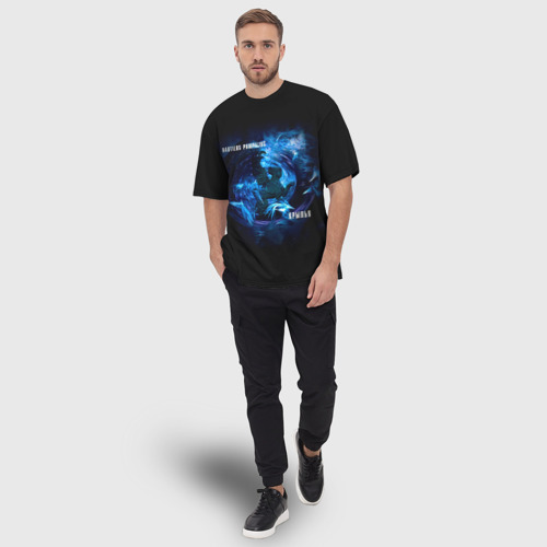 Мужская футболка oversize 3D Nautilus Pompilius крылья, цвет 3D печать - фото 5