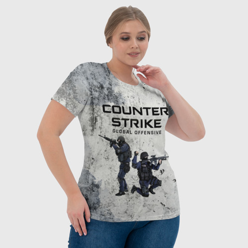 Женская футболка 3D с принтом COUNTER TERRORIST | CS GO (Z), фото #4