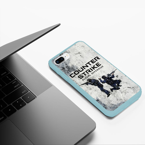 Чехол для iPhone 7Plus/8 Plus матовый с принтом COUNTER TERRORIST | CS GO (Z), фото #5