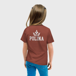 Детская футболка хлопок Полина Корона на спине - фото 2