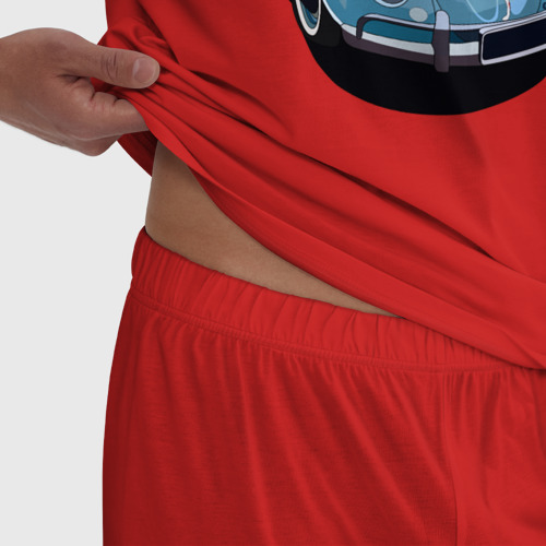 Мужская пижама хлопок VW Kafer Skylik, цвет красный - фото 6