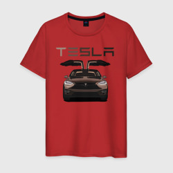 Tesla model X Skylik – Футболка из хлопка с принтом купить со скидкой в -20%