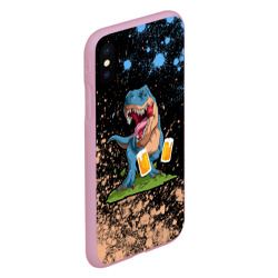 Чехол для iPhone XS Max матовый Пивозавр - Краска - фото 2