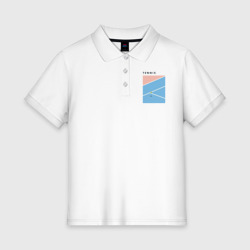 Женское поло хлопок Теннис Большой