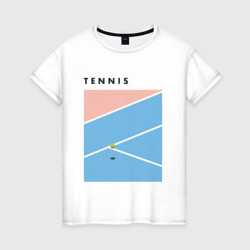 Женская футболка хлопок Теннис Большой