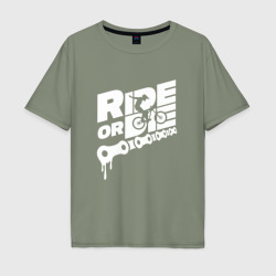 Мужская футболка хлопок Oversize Ride or die