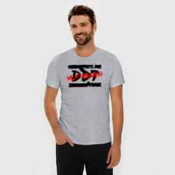 Мужская футболка хлопок Slim DDT не стреляй! - фото 2