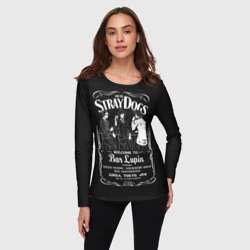 Женский лонгслив 3D Бродячие псы Дазай Осаму - фото 2