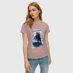 Женская футболка хлопок Медный всадник/The Bronze horseman - фото 2