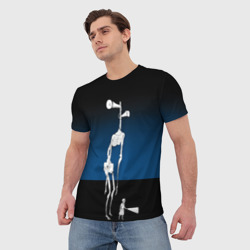 Мужская футболка 3D Сиреноголовый Хоррор Ребенок - фото 2