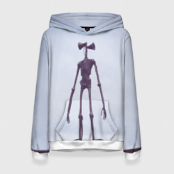 Женская толстовка 3D Сиреноголовый скелет монстр