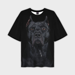 Мужская футболка oversize 3D Кане-корсо собака