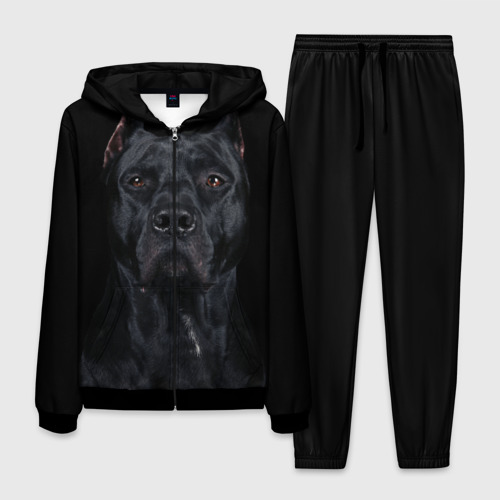 Мужской костюм 3D Кане-корсо собака, цвет черный