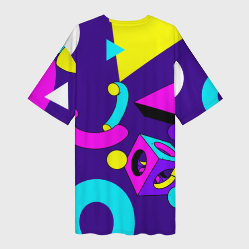 Платье-футболка 3D Геометрические фигуры, цвет 3D печать - фото 2