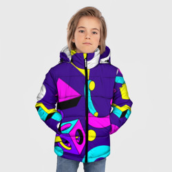 Зимняя куртка для мальчиков 3D Геометрические фигуры - фото 2