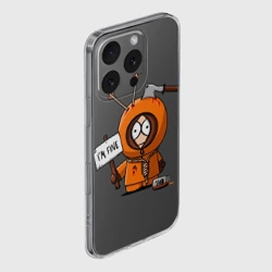 Чехол для iPhone 16 Pro Max силиконовый с защитой камеры Я в норме - фото 2