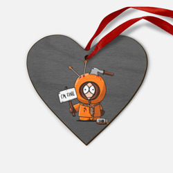 Деревянная игрушка Сердце Я в норме