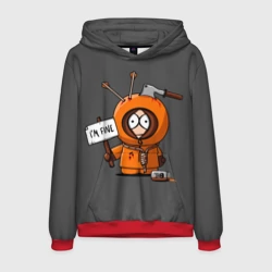 Мужская толстовка 3D Я в норме