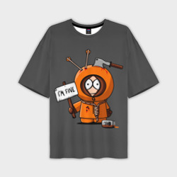 Мужская футболка oversize 3D Я в норме